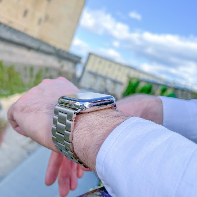 Apple Watch Luxus Edelstahl Gliederarmband - Classic | SMANIQUE
