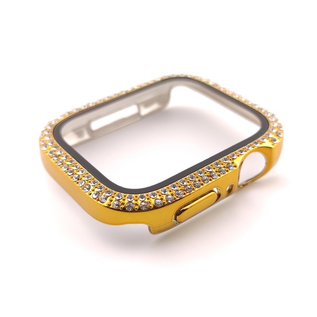 Funda Protectora Apple Watch Elegante con Diamantes y Vidrio Templado - Hertha