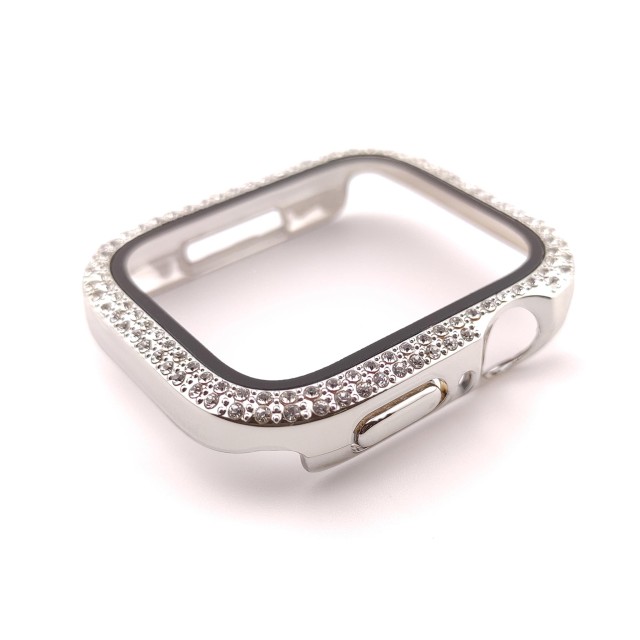 Apple Watch Coque de Luxe avec Diamants et Verre Trempé - Hertha