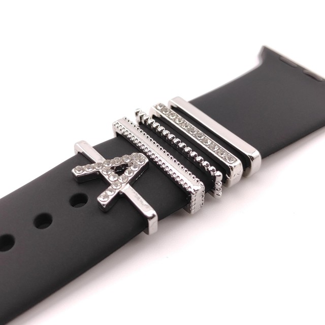 Bijoux Rings Charms Apple Watch avec des Diamants - Selene