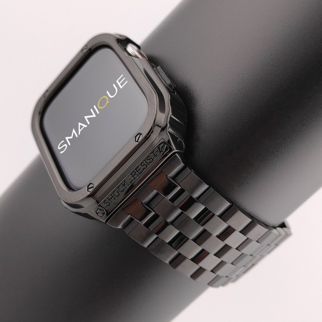 Bracelet Apple Watch Luxe en Acier avec Protection Coque - Devel