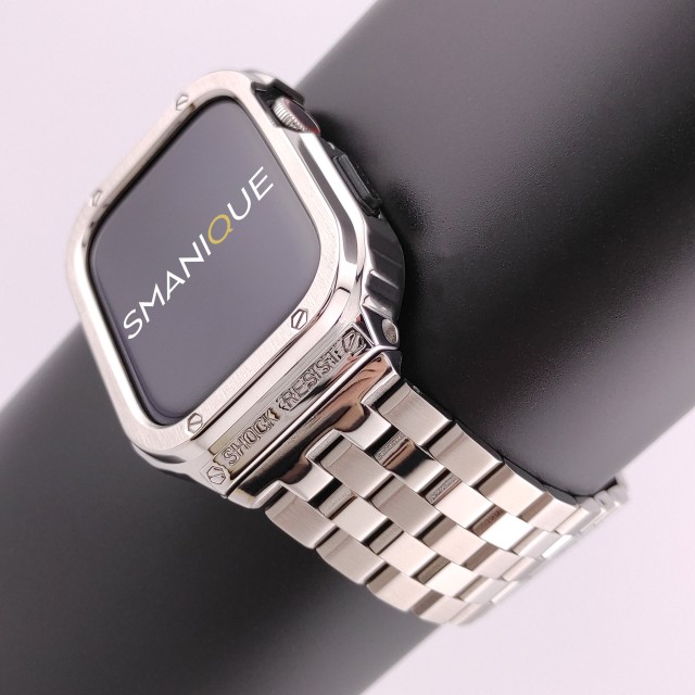 Bracelet Apple Watch Luxe en Acier avec Protection Coque - Devel