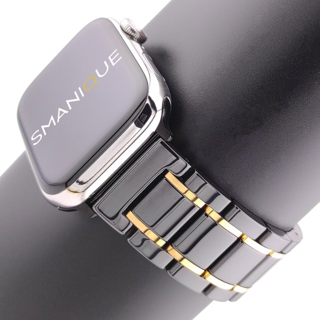 Pulsera Apple Watch de Eslabones Elegante de Cerámica - Zeus