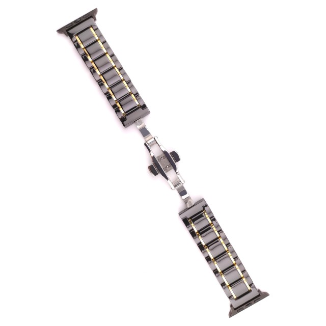 Pulsera Apple Watch de Eslabones Elegante de Cerámica - Zeus