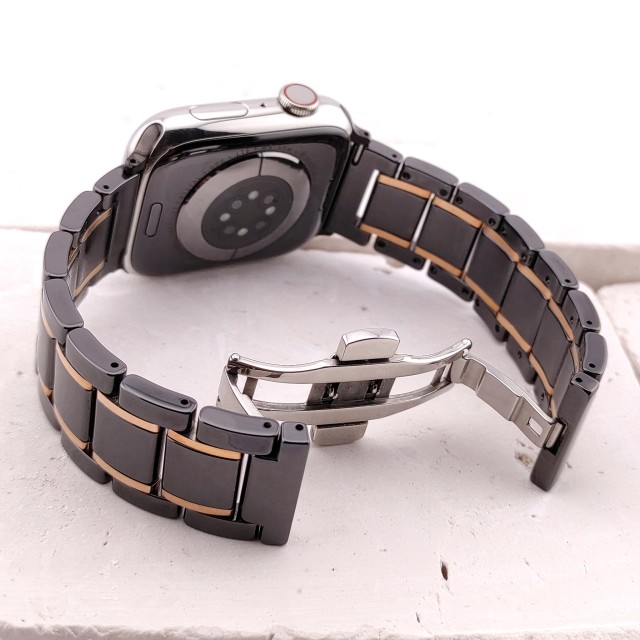 Pulsera Apple Watch de Eslabones Elegante de Cerámica - Zeus