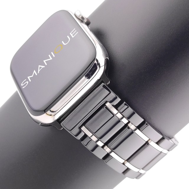 Bracelet Apple Watch de Luxe à Maillons en Céramique - Zeus | SMANIQUE