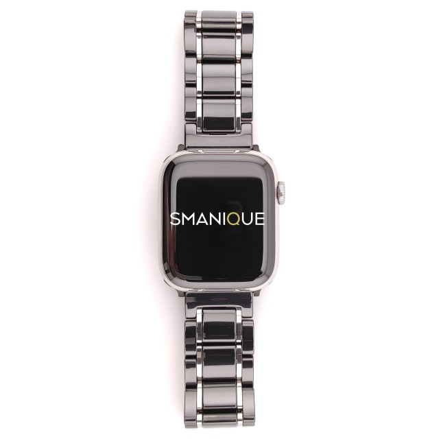 Bracelet Apple Watch de Luxe à Maillons en Céramique - Zeus | SMANIQUE
