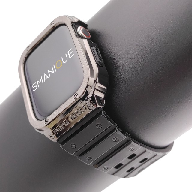 Apple Watch Rugged Steel and Silicone Casing Band + Cover Kit - Honos