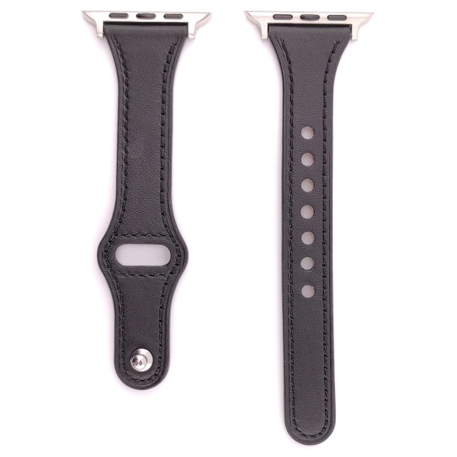 Apple Watch Genuine Thin Leather Band Pin-and-Tuck - Hera Slim