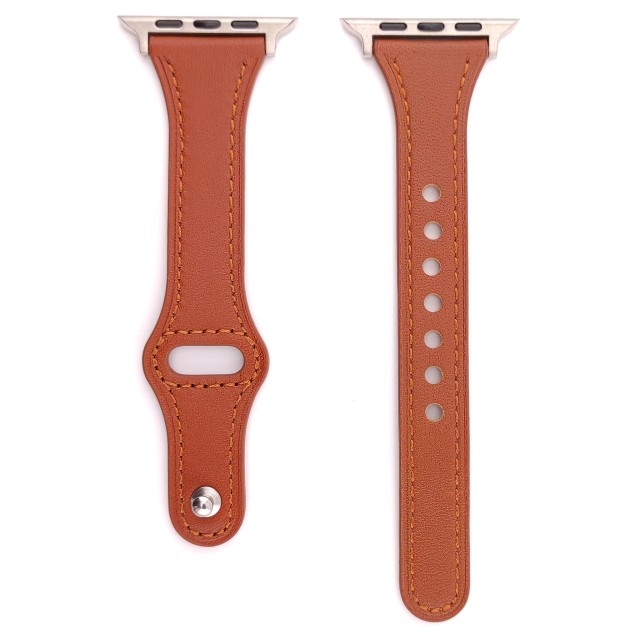 Correa Apple Watch de Cuero Genuino Pin-and-Tuck - Hera Slim