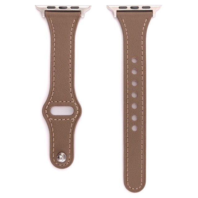 Apple Watch Genuine Thin Leather Band Pin-and-Tuck - Hera Slim