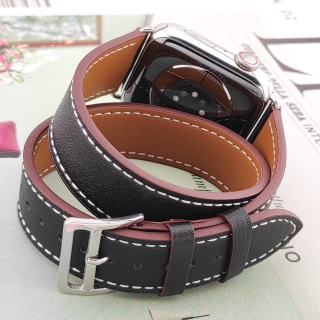Correa Apple Watch Double Tour de Cuero Genuino - Medea Double Tour