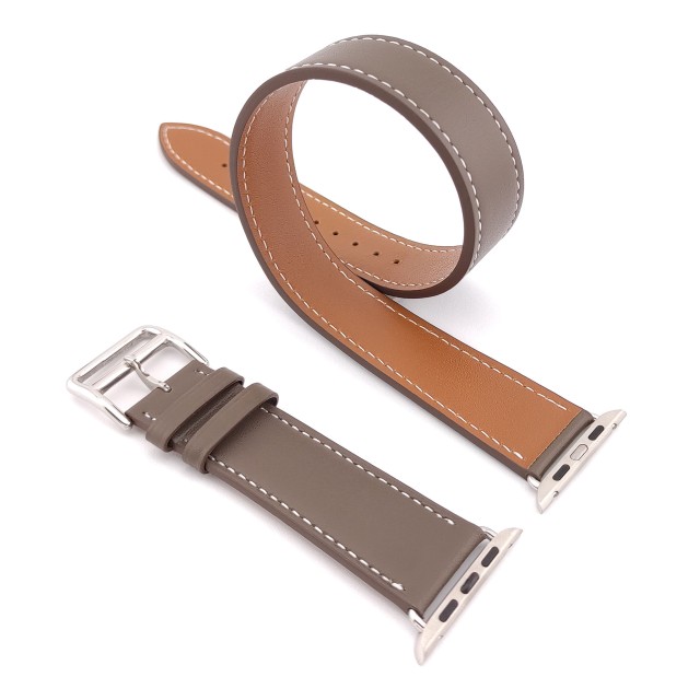 Bracelet Apple Watch Double Tour en Cuir Véritable - Medea Double Tour
