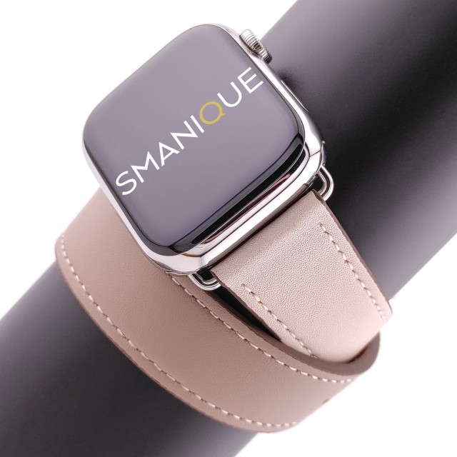 Bracelet Apple Watch Double Tour en Cuir Véritable - Medea Double Tour