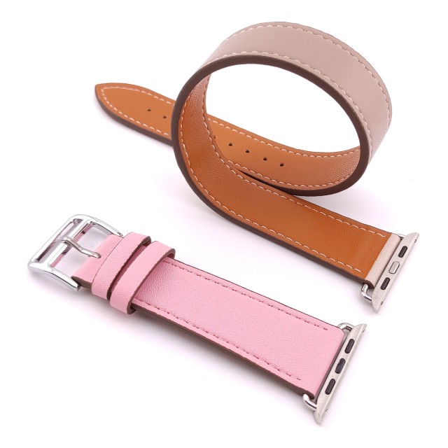 Bracelet Apple Watch Double Tour en Cuir Véritable - Medea Double Tour