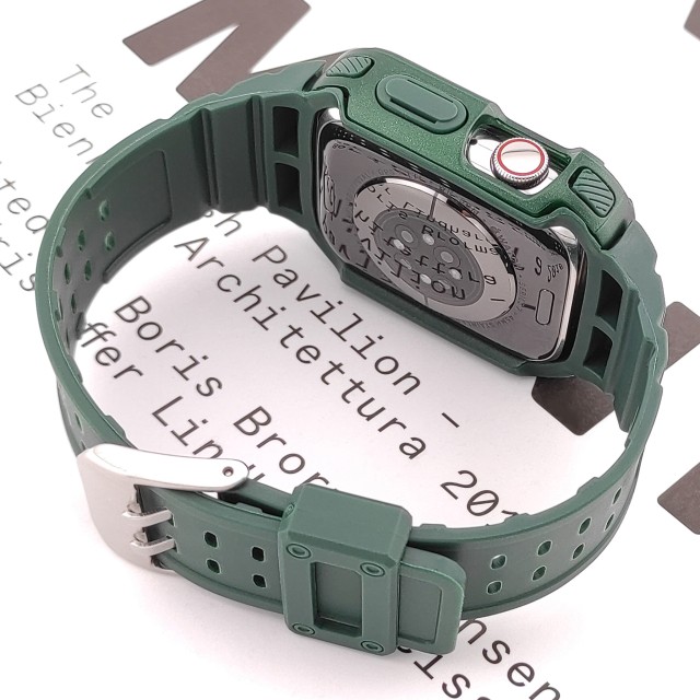 Apple Watch Silikon Armband mit Gehäuse Set - Veles | SMANIQUE