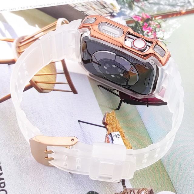 Apple Watch Silikon Armband mit Gehäuse Set - Veles | SMANIQUE