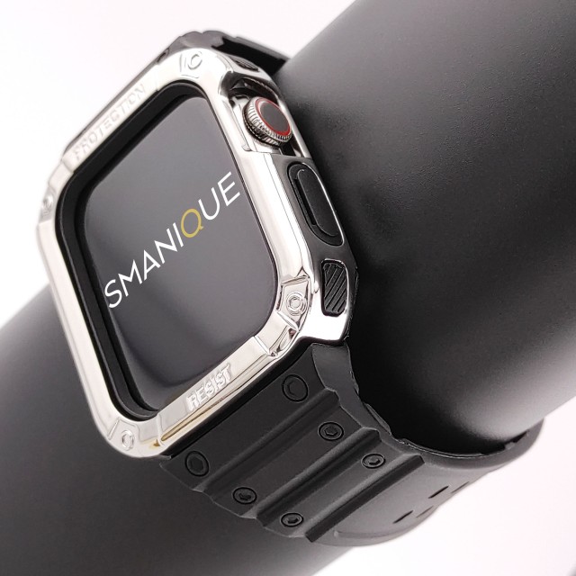 Apple Watch Silikon Armband mit Gehäuse Set - Veles | SMANIQUE