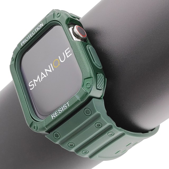 Apple Watch Silikon Armband mit Gehäuse Set - Veles | SMANIQUE