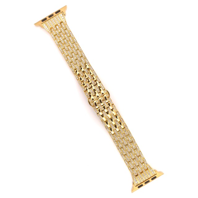 Bracelet Apple Watch Bijoux en Acier avec des Diamants - Afrodite