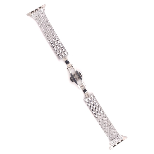 Apple Watch Luxury Stainless Steel Band with Diamonds - Afrodite