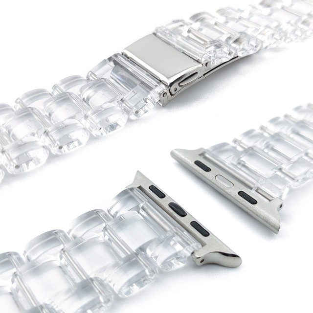 Apple Watch Bracelet en Résine Transparent - Glassy | SMANIQUE