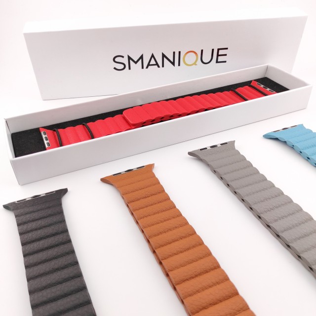 Bracelet Apple Watch en Cuir Magnétique - Abeona