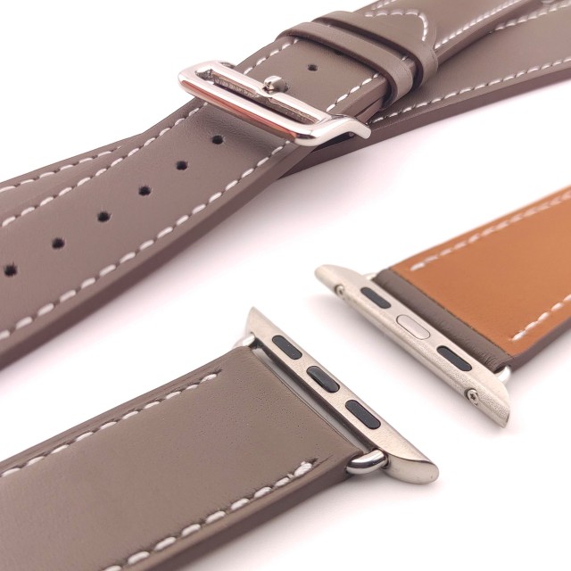 Bracelet Apple Watch Double Tour en Cuir Véritable - Medea Double Tour