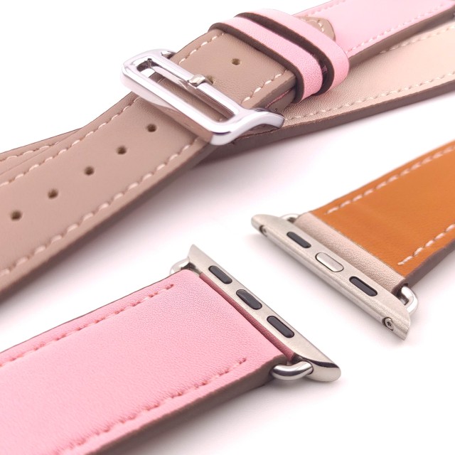 Bracelet Apple Watch Double Tour en Cuir Véritable - Medea Double Tour