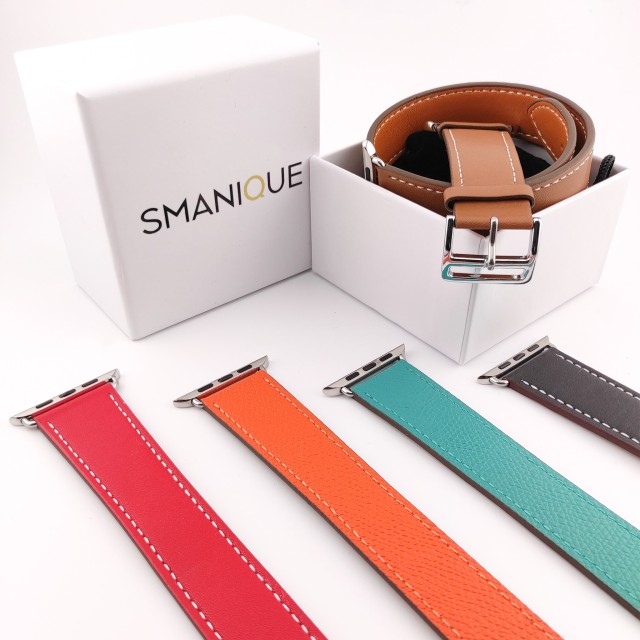 Apple Watch Double Tour Lederarmband - Medea Double Tour | SMANIQUE
