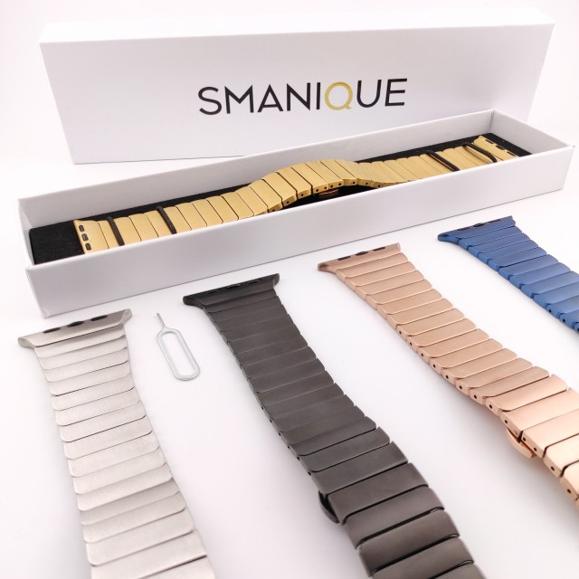 Bracciale Apple Watch a Maglie Elegante in Acciaio - Dragon | SMANIQUE