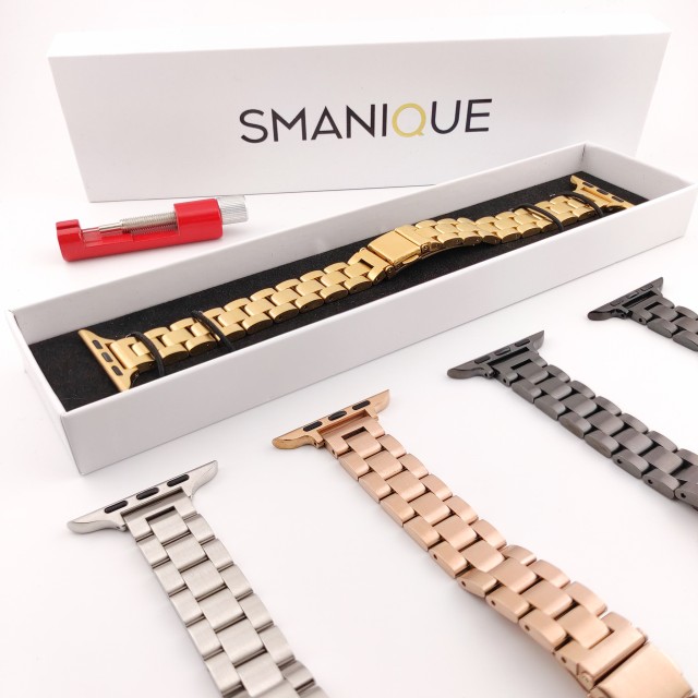 Bracelet Apple Watch de Luxe Fin en Acier - Classic Slim | SMANIQUE
