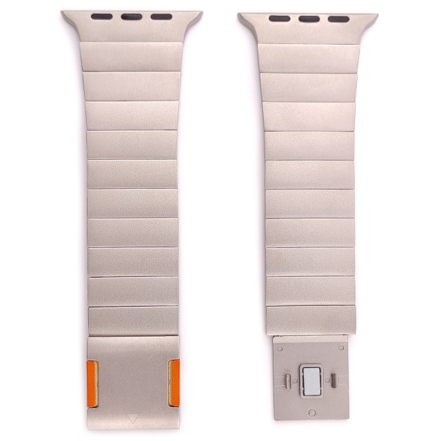 Apple Watch Magnetisches Edelstahl Gliederarmband - Magnus