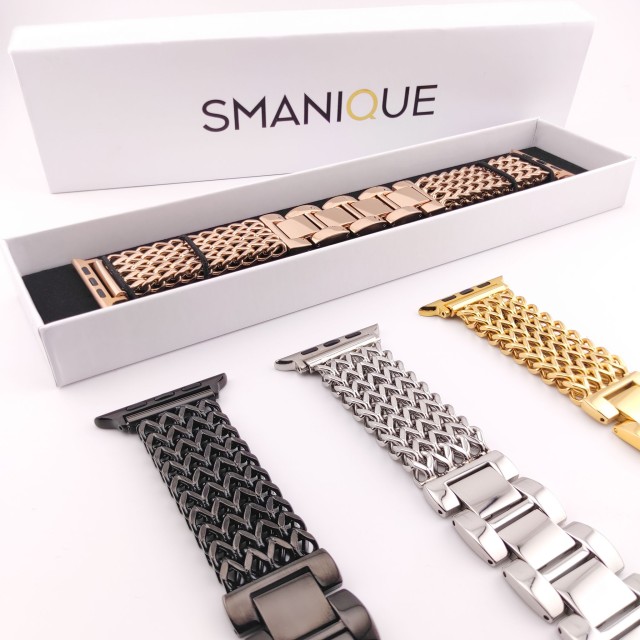 Apple Watch Doppelketten-Edelstahlarmband - Vega