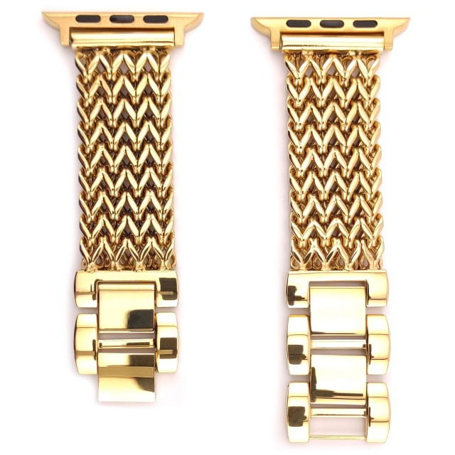 Apple Watch Pulsera de Doble Cadena en Acero Inoxidable - Vega