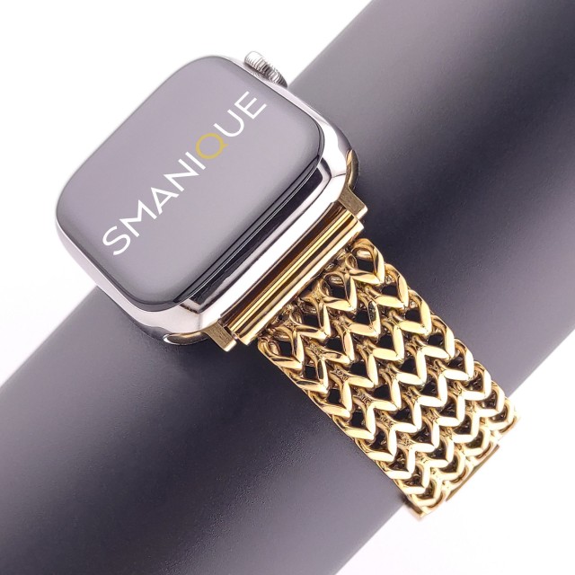 Apple Watch Bracelet Double Chaîne en Acier Inoxydable - Vega