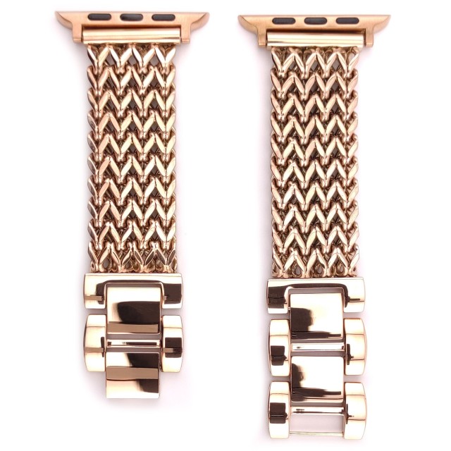 Apple Watch Bracelet Double Chaîne en Acier Inoxydable - Vega