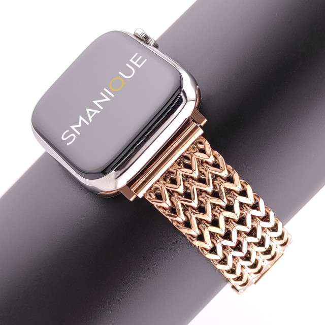 Apple Watch Bracelet Double Chaîne en Acier Inoxydable - Vega