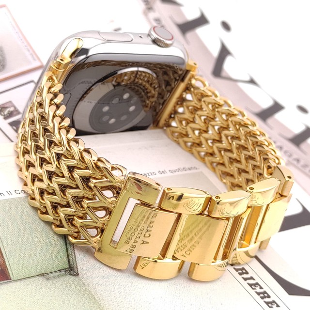 Apple Watch Pulsera de Doble Cadena en Acero Inoxidable - Vega