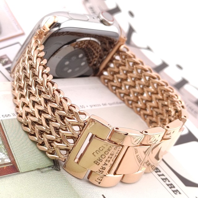 Apple Watch Pulsera de Doble Cadena en Acero Inoxidable - Vega