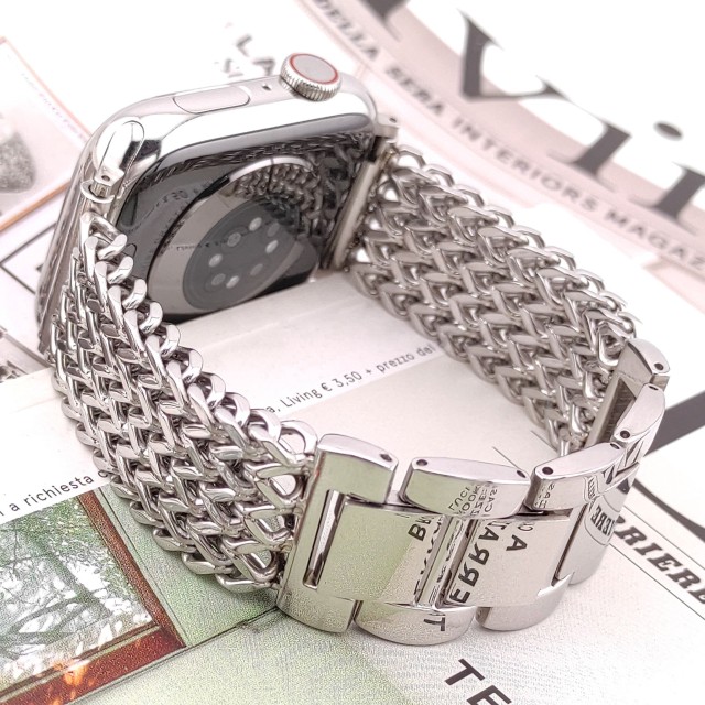 Apple Watch Pulsera de Doble Cadena en Acero Inoxidable - Vega