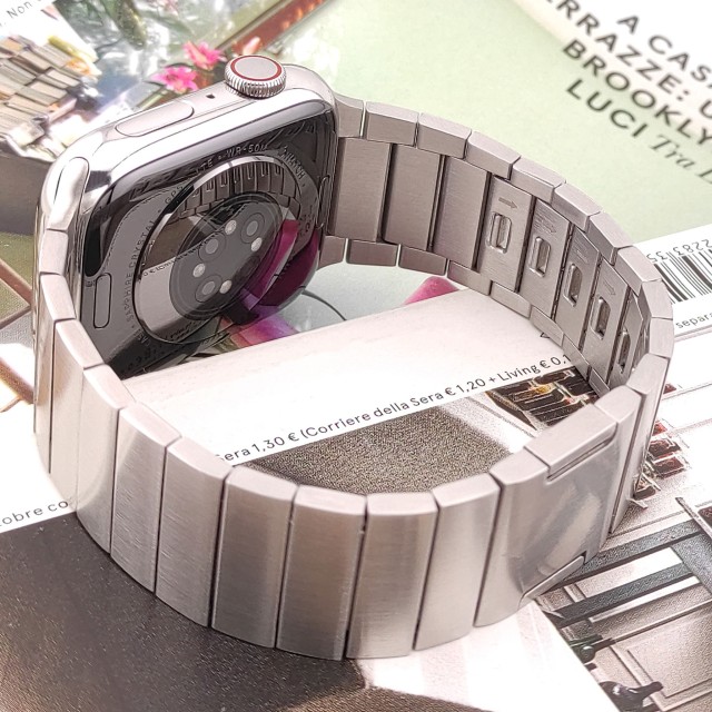 Apple Watch Magnetisches Edelstahl Gliederarmband - Magnus