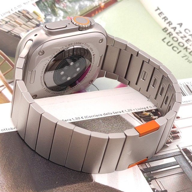 Apple Watch Magnetisches Edelstahl Gliederarmband - Magnus