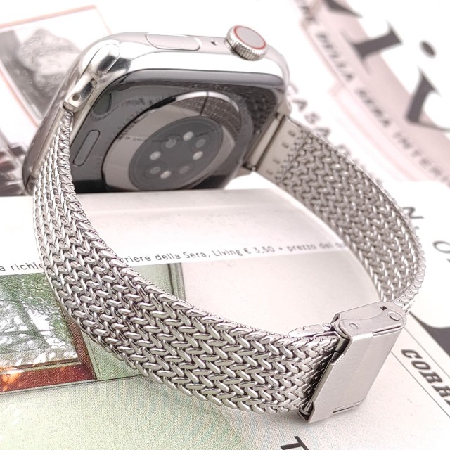 Apple Watch Bracelet Milanais Fin en Acier - Lyra