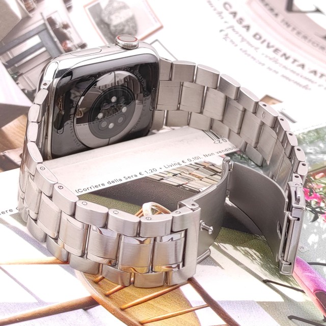 Apple Watch Stainless Steel Jubilee Dressy Bracelet - Calliope