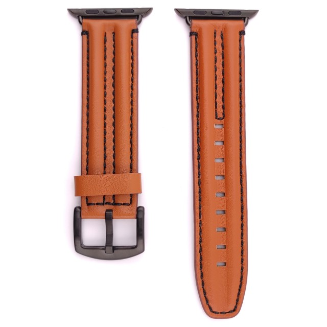 Apple Watch Double Ridge Genuine Leather Band - Heracles