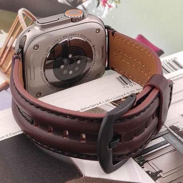 Cinturino Apple Watch Double Ridge in Vera Pelle  - Heracles