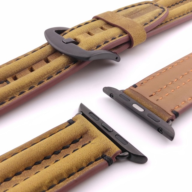 Cinturino Apple Watch Double Ridge in Vera Pelle  - Heracles