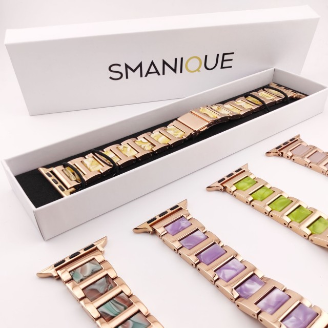 Apple Watch Resin and Steel Bracelet - Mireya