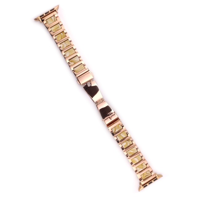 Apple Watch Gliederarmband aus Kunstharz und Stahl – Mireya